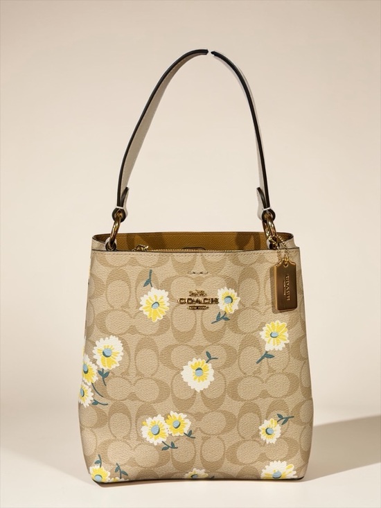 Coach Handbags - Coach Mollie Bucket Bag 22 in Signature Canvas with Daisy/Floral Print
